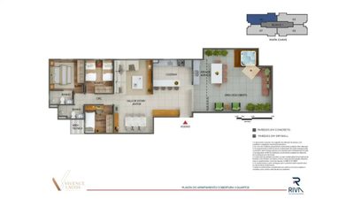 Cobertura, 3 quartos, 119 m² - Foto 2