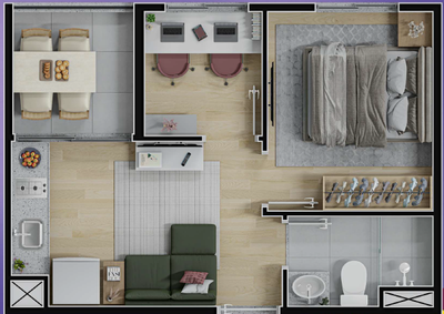 Apartamento, 2 quartos, 36 m² - Foto 4