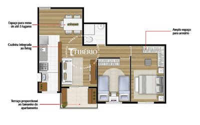 Apartamento, 2 quartos, 55 m² - Foto 4
