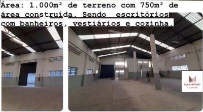 Depósito-Galpão, 640 m² - Foto 2
