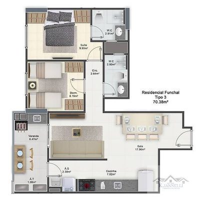 Apartamento, 3 quartos, 126 m² - Foto 5