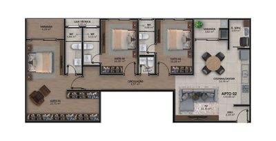 Apartamento, 3 quartos, 104 m² - Foto 5