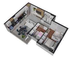 Apartamento, 2 quartos, 65 m² - Foto 2
