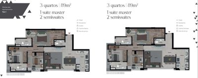 Apartamento, 3 quartos, 89 m² - Foto 2