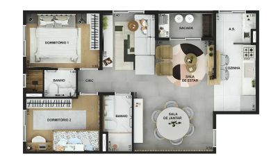 Apartamento, 3 quartos, 65 m² - Foto 4