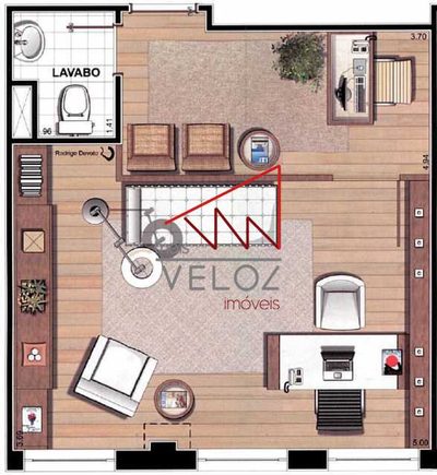 Sala-Conjunto, 24 m² - Foto 5