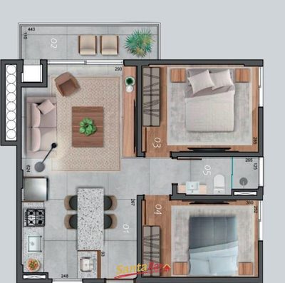 Apartamento, 2 quartos, 63 m² - Foto 4