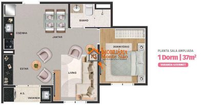 Apartamento, 2 quartos, 37 m² - Foto 4