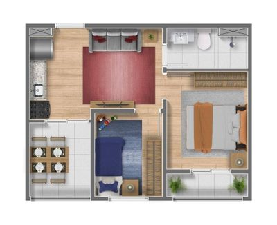 Apartamento, 1 quarto, 35 m² - Foto 4