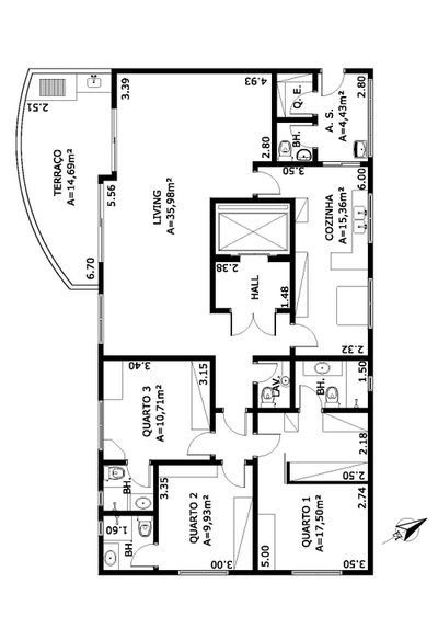 Apartamento, 3 quartos, 131 m² - Foto 2