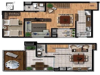 Cobertura, 2 quartos, 106 m² - Foto 3