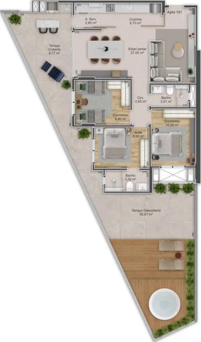Apartamento, 3 quartos, 155 m² - Foto 4
