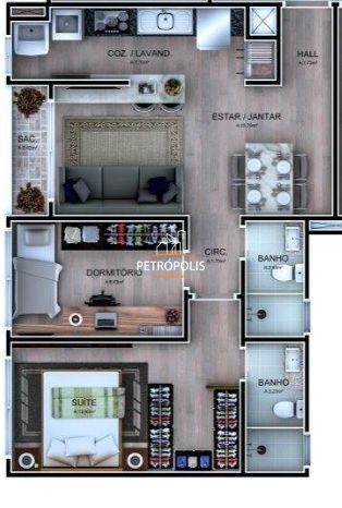 Apartamento, 2 quartos, 58 m² - Foto 2