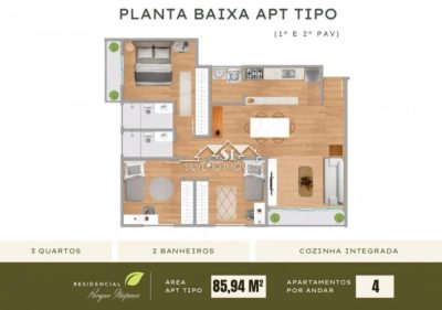 Apartamento, 3 quartos, 85 m² - Foto 4