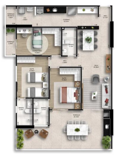 Apartamento, 3 quartos, 118 m² - Foto 4