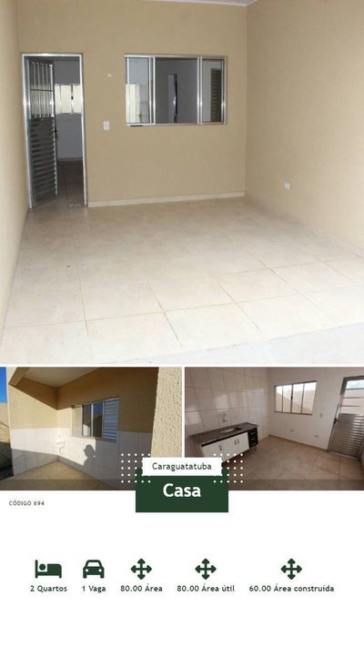 Casa, 2 quartos, 80 m² - Foto 2