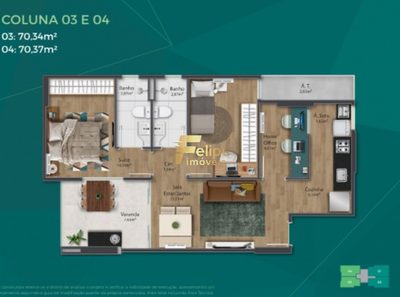 Apartamento, 3 quartos, 70 m² - Foto 4
