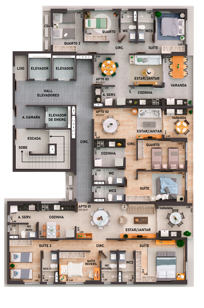Apartamento, 3 quartos, 82 m² - Foto 5