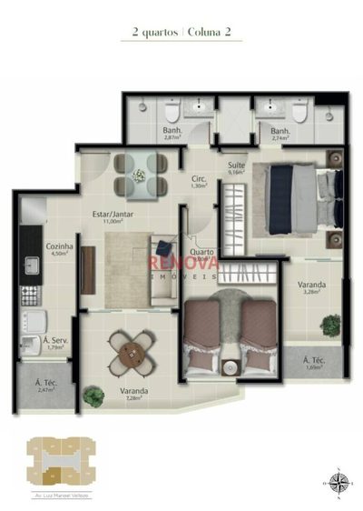 Apartamento, 2 quartos, 6000 m² - Foto 5