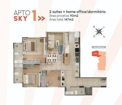 Apartamento, 3 quartos, 90 m² - Foto 2