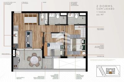 Apartamento, 2 quartos, 66 m² - Foto 4