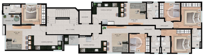 Apartamento, 2 quartos, 56 m² - Foto 1