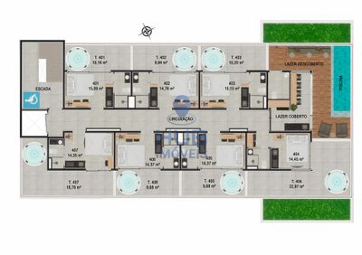 Apartamento, 1 quarto, 19 m² - Foto 3