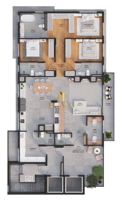 Apartamento, 3 quartos, 175 m² - Foto 4