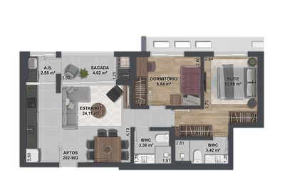 Apartamento, 3 quartos, 107 m² - Foto 4