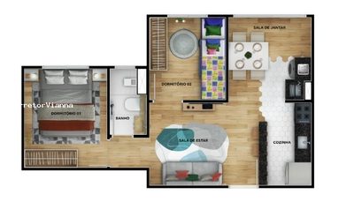 Apartamento, 2 quartos - Foto 5