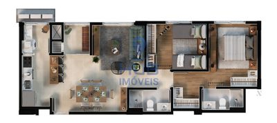 Apartamento, 2 quartos, 71 m² - Foto 3