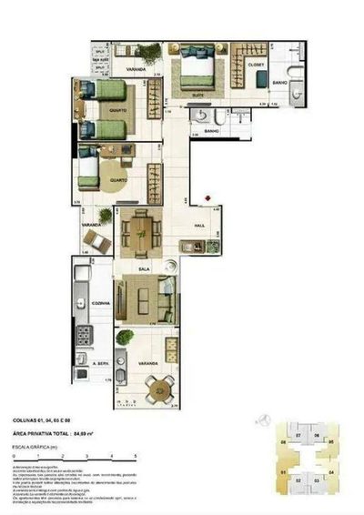 Apartamento, 3 quartos, 90 m² - Foto 4