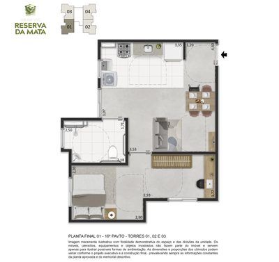 Apartamento, 2 quartos, 36 m² - Foto 5
