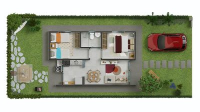 Casa, 2 quartos, 45 m² - Foto 2