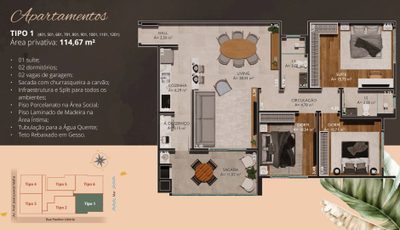 Apartamento, 3 quartos, 114 m² - Foto 2