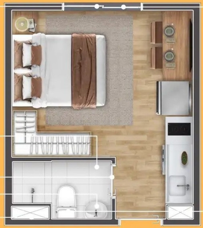 Apartamento, 1 quarto, 24 m² - Foto 3
