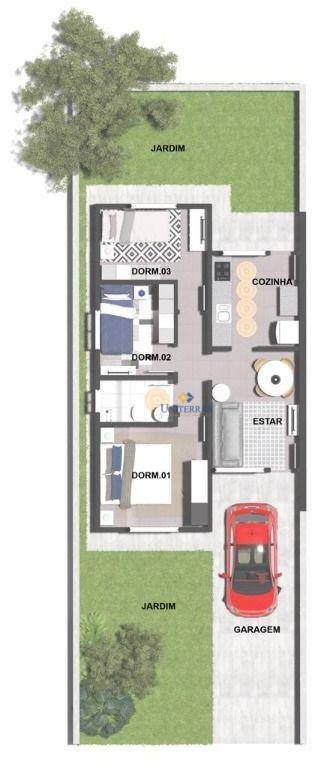 Casa, 3 quartos, 58 m² - Foto 3