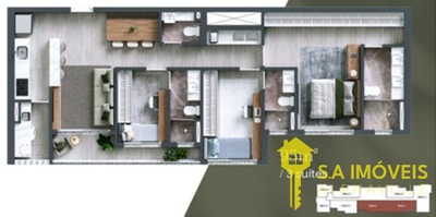 Apartamento, 3 quartos, 95 m² - Foto 1