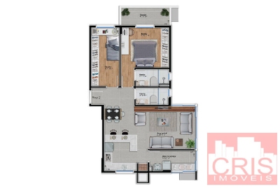 Apartamento, 2 quartos, 85 m² - Foto 2