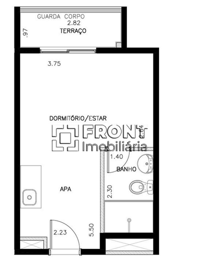 Apartamento, 1 quarto, 26 m² - Foto 3