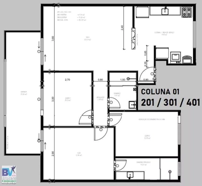 Apartamento, 3 quartos, 80 m² - Foto 3