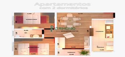 Apartamento, 2 quartos, 55 m² - Foto 3