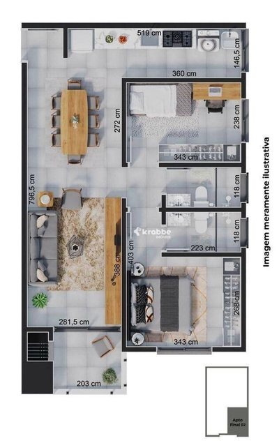 Apartamento, 2 quartos, 103 m² - Foto 5