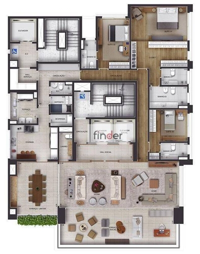 Apartamento, 4 quartos, 303 m² - Foto 4