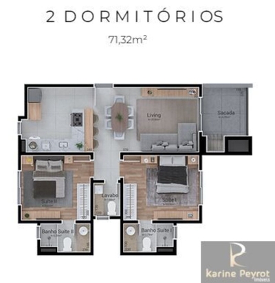Apartamento, 2 quartos, 71 m² - Foto 3