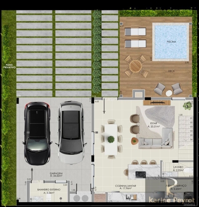 Casa de Condomínio, 4 quartos - Foto 2