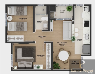 Apartamento, 2 quartos, 50 m² - Foto 4