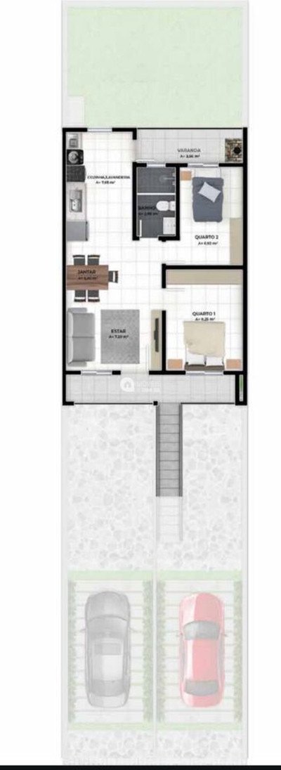 Casa, 2 quartos, 55 m² - Foto 2