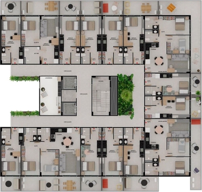 Flat/Apart Hotel, 1 quarto, 54 m² - Foto 4