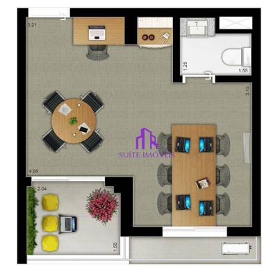 Sala-Conjunto, 29 m² - Foto 4